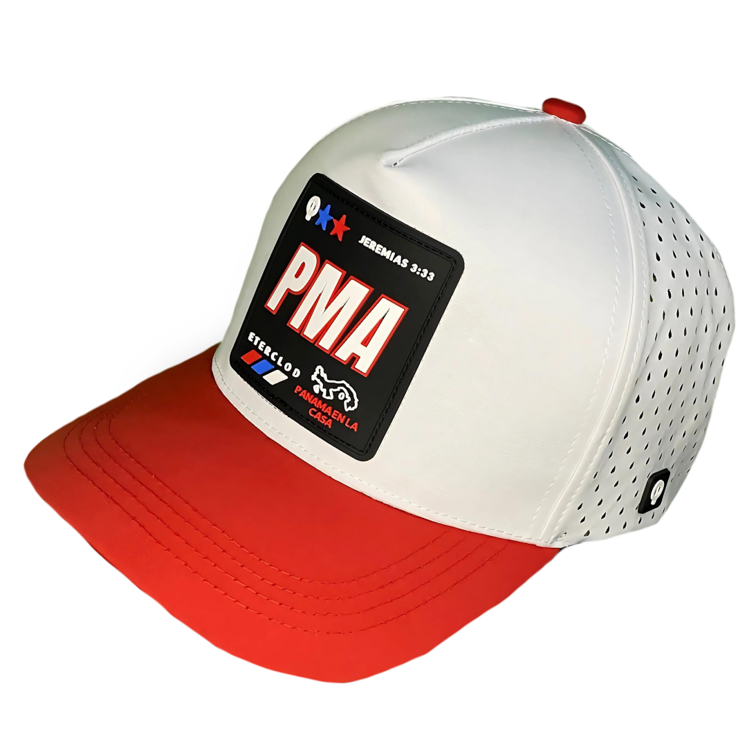 GORRA EDICION PMA de alta gama rojo blanco